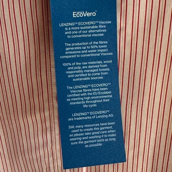 NWT Samsøe Samsøe Suzia Dress, Pumpkin Stripe, Size XL - Picture 12 of 12